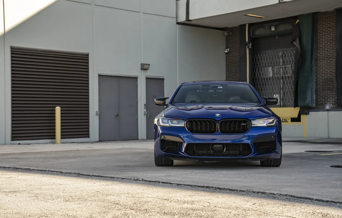 Photo wallpaper Blue, Black, F90, M5 Competition