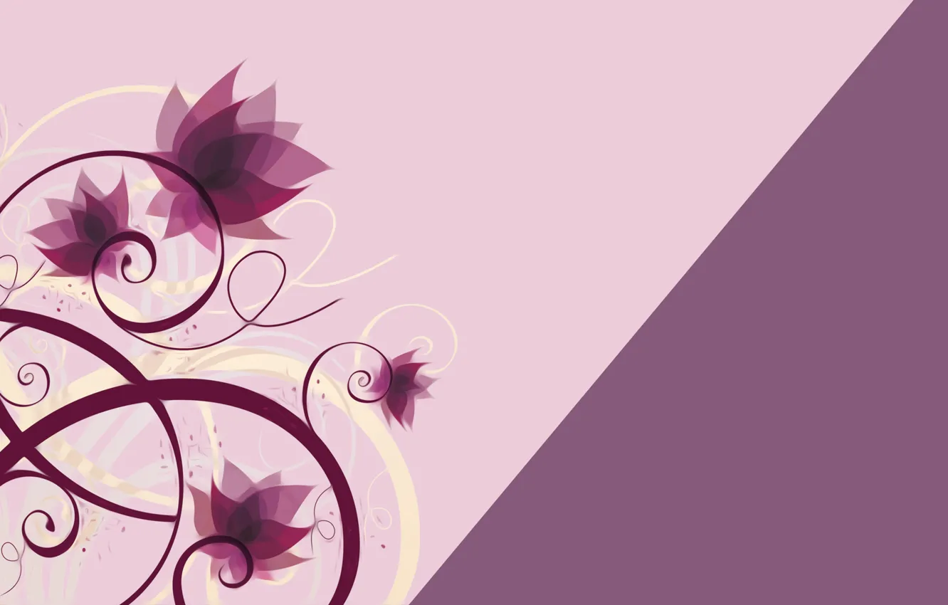 Photo wallpaper flowers, pattern, photoshop, minimalism