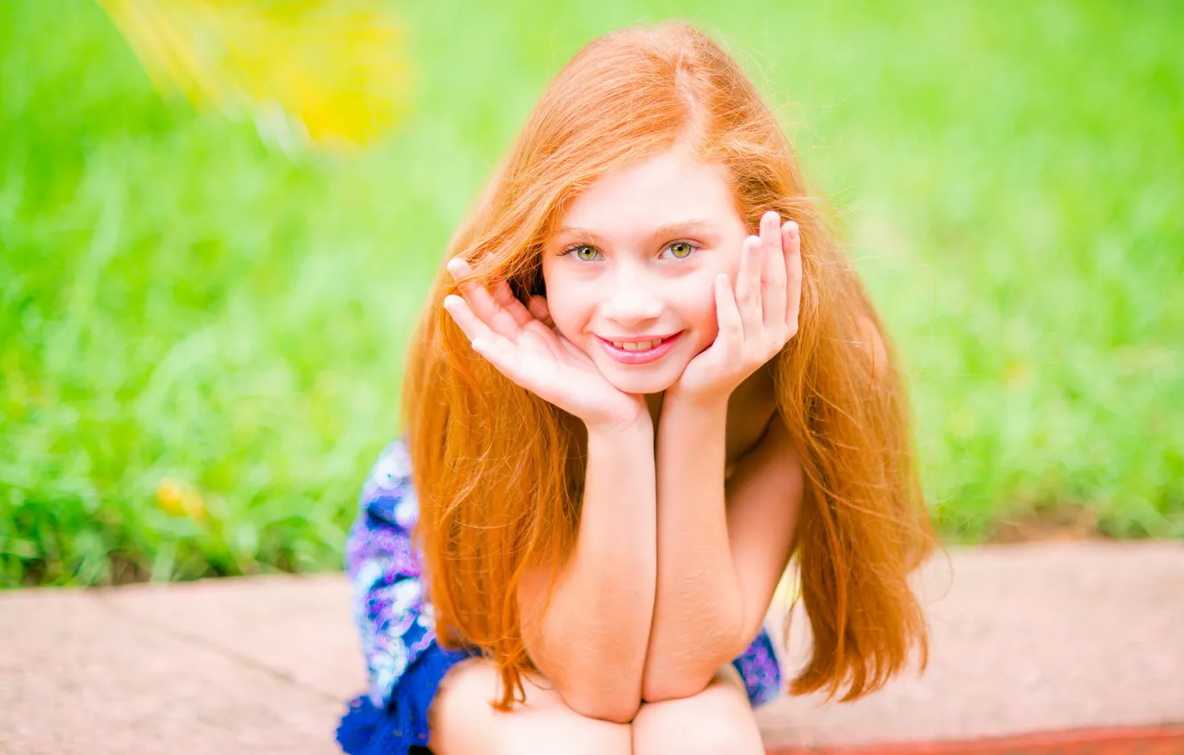 Photo wallpaper summer, light, portrait, girl