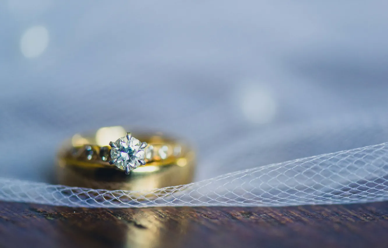 Photo wallpaper decoration, stones, ring