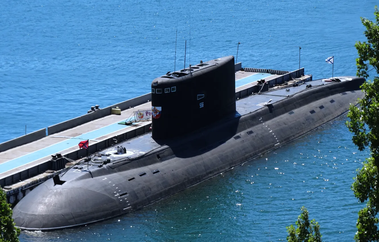 Photo wallpaper Submarine, submarine, Navy, diesel, The Black Sea Fleet, the project 636.3, &ampquot;Rostov on don&ampquot;