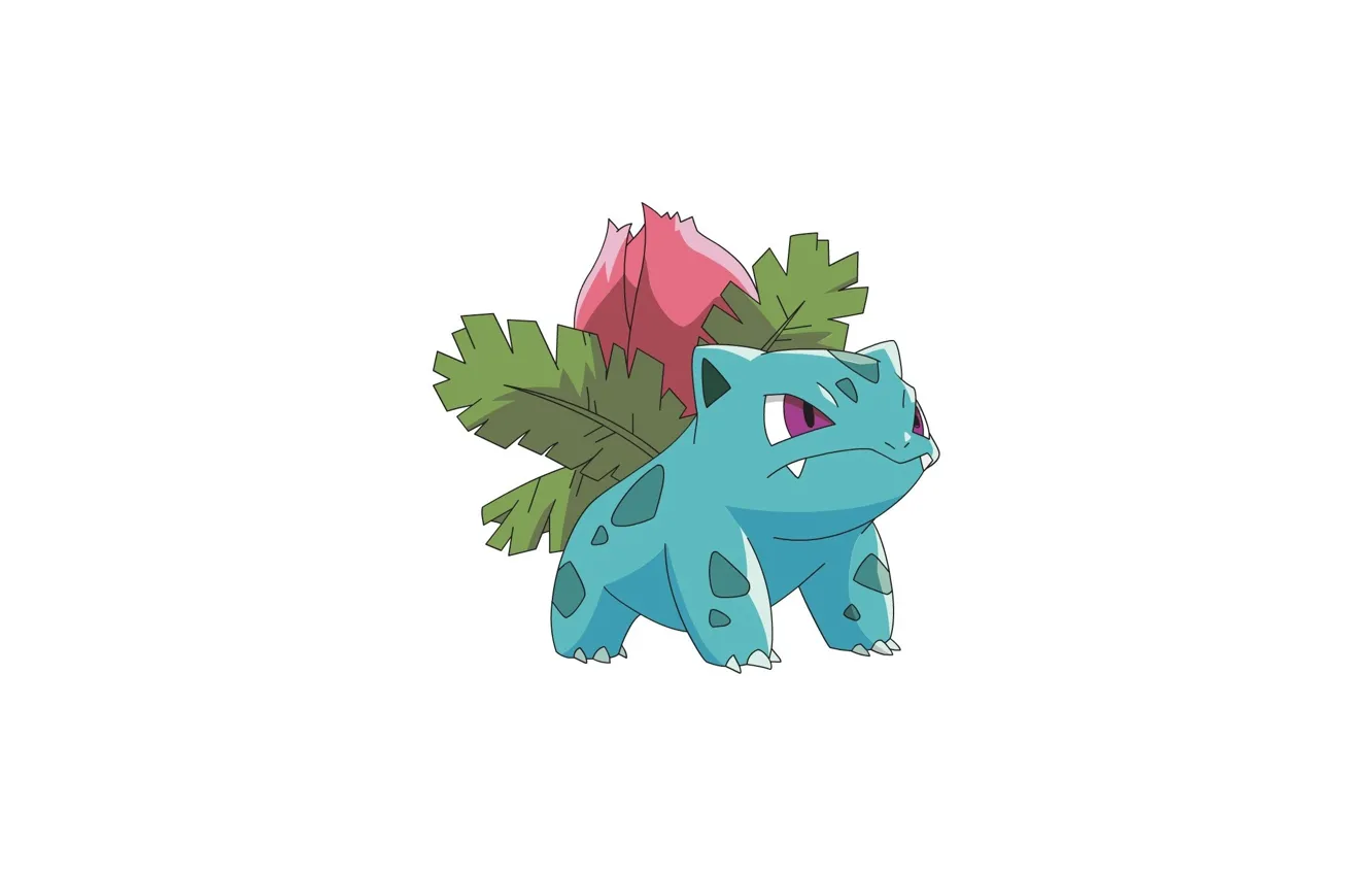 Photo wallpaper white background, light background, pokemon, pokemon, Anime art