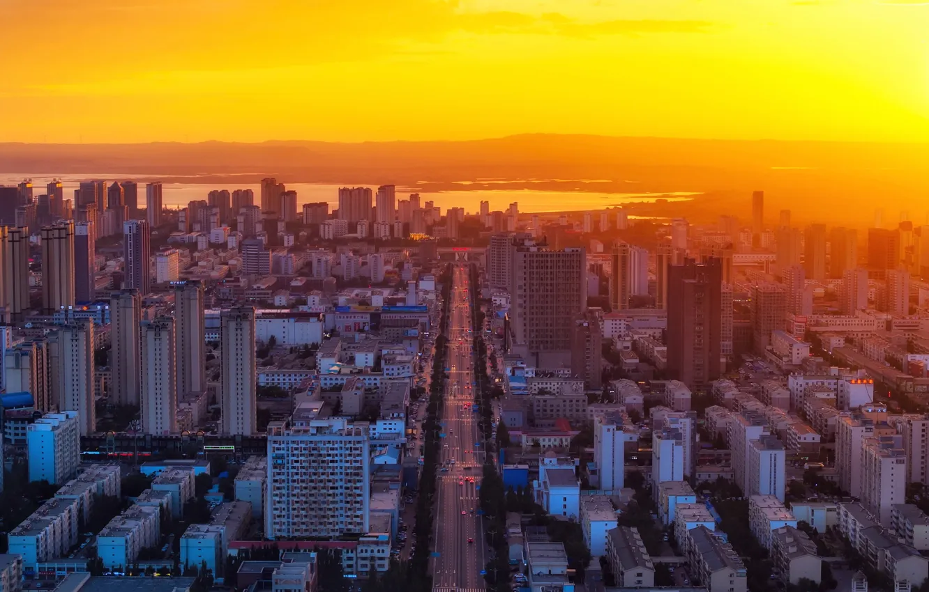 Photo wallpaper China, Haibowan Qu, Inner Mongolia