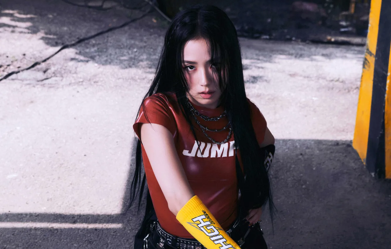 Photo wallpaper Jisoo, K-Pop singer, JUMP