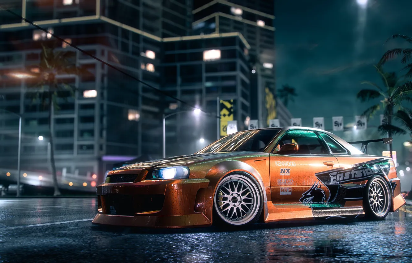 Photo wallpaper Nissan, Need for Speed, skyline, nfs, Electronic Arts, 2019, Need for Speed Heat, by jakemgarcia