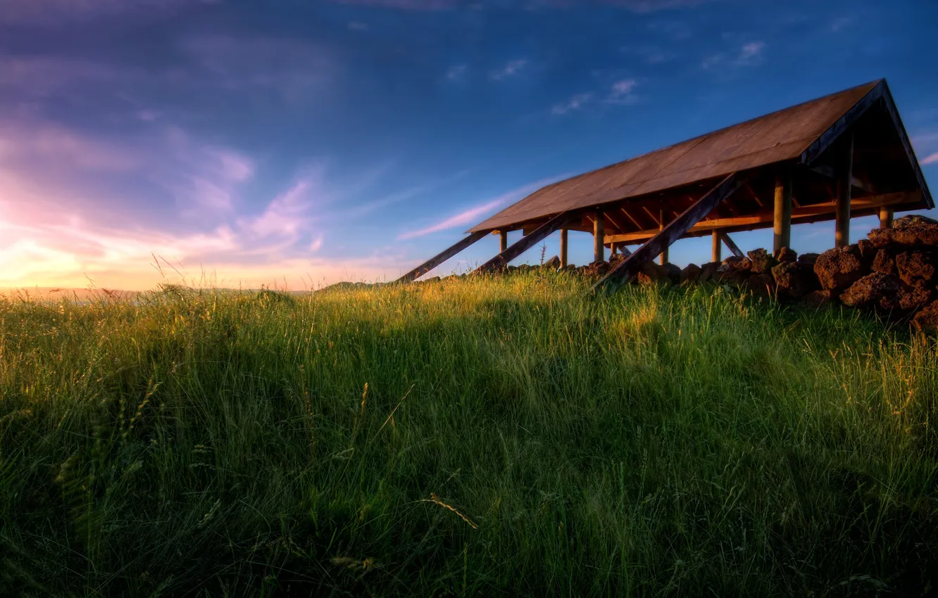 Photo wallpaper sunset, New Zealand, Auckland, The Shelter