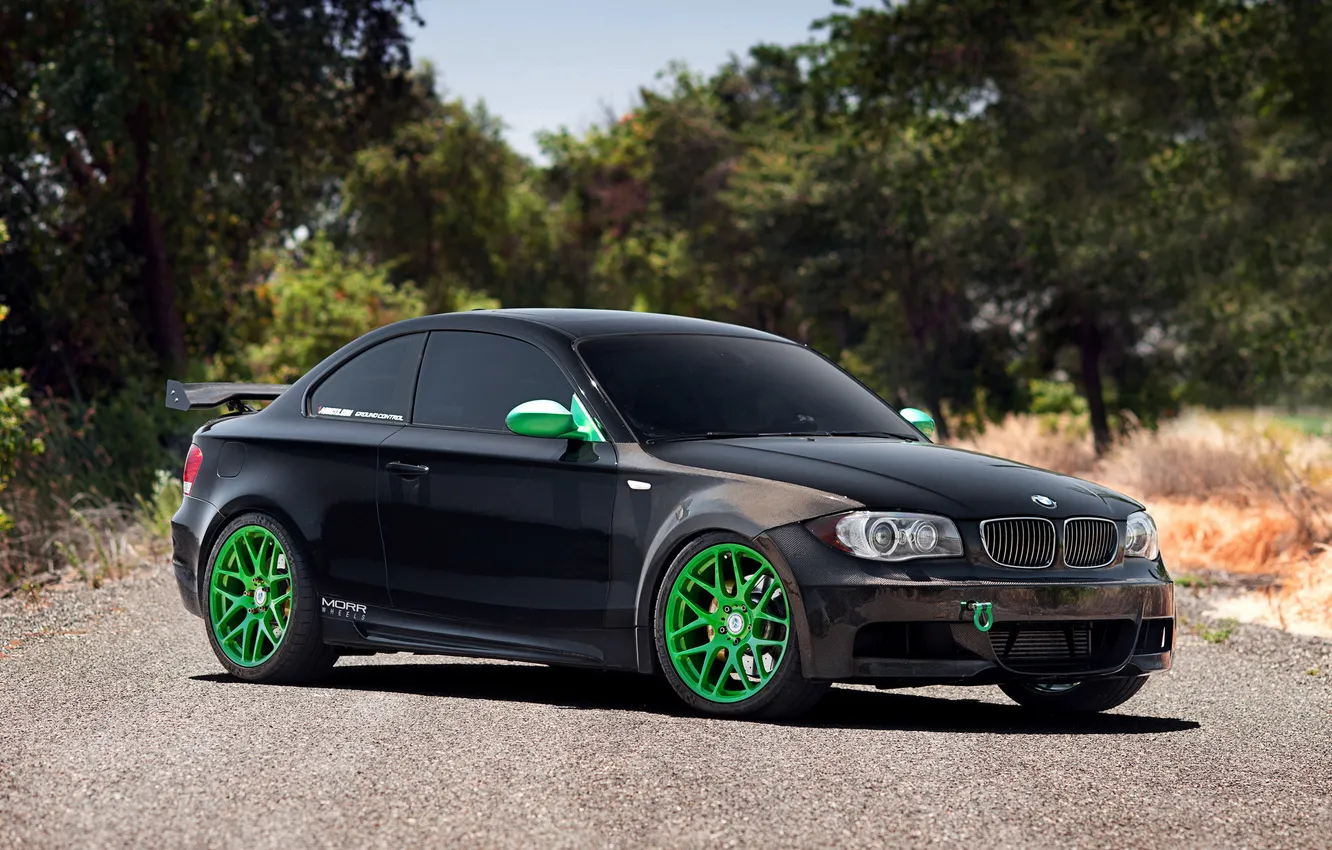 Photo wallpaper wall, tuning, BMW, Morr Wheels, BMW 135i