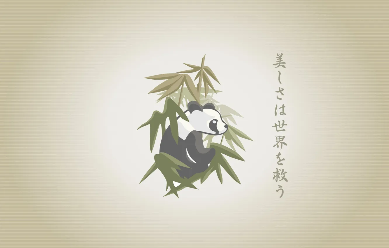Photo wallpaper drawing, panda, babuc