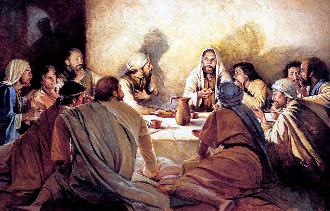 Photo wallpaper art, pattern, jesus christ, Disciples, Master, Jesus