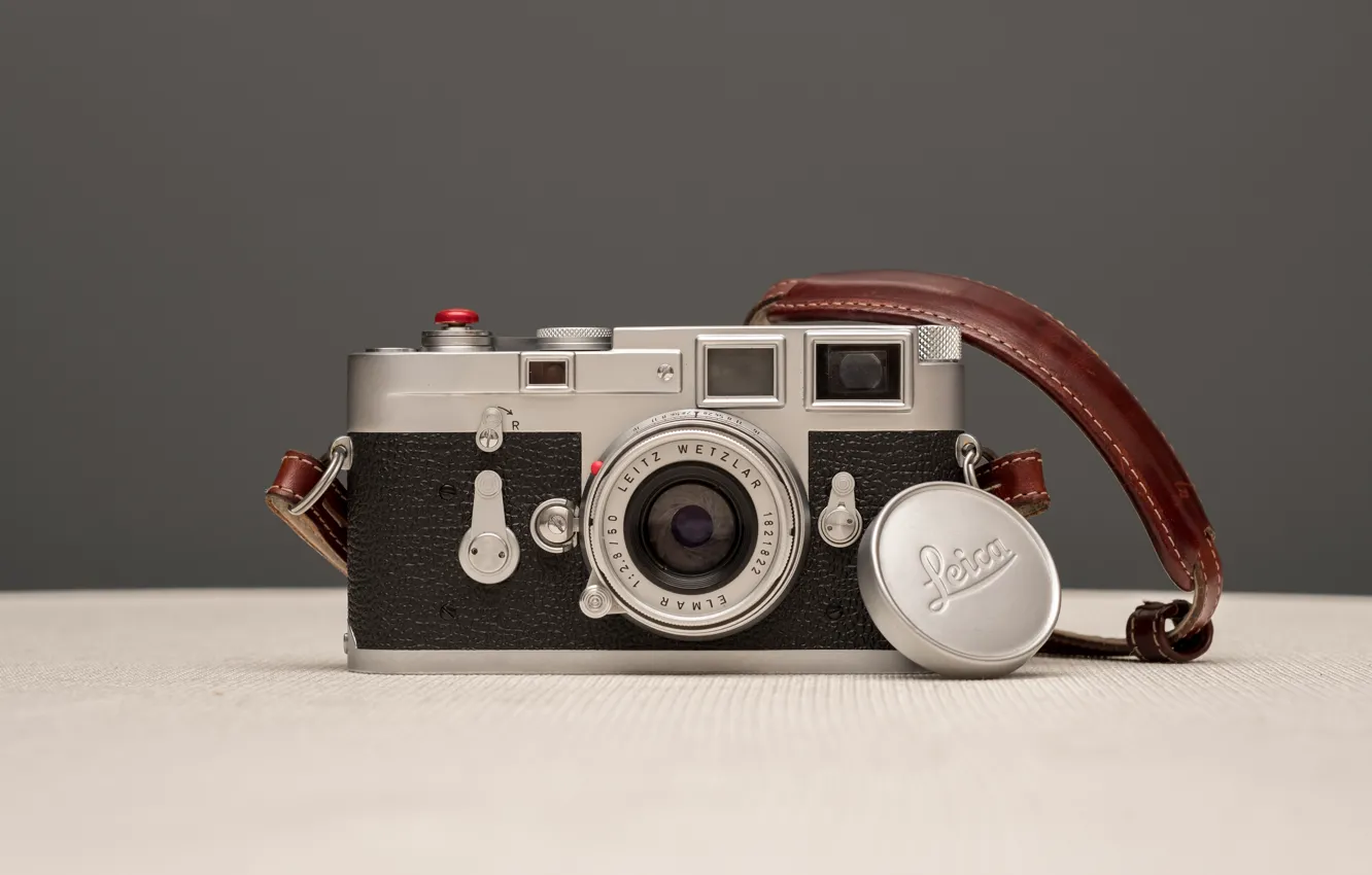 Photo wallpaper macro, background, camera, Leica M3, Elmar 50mm 2.8