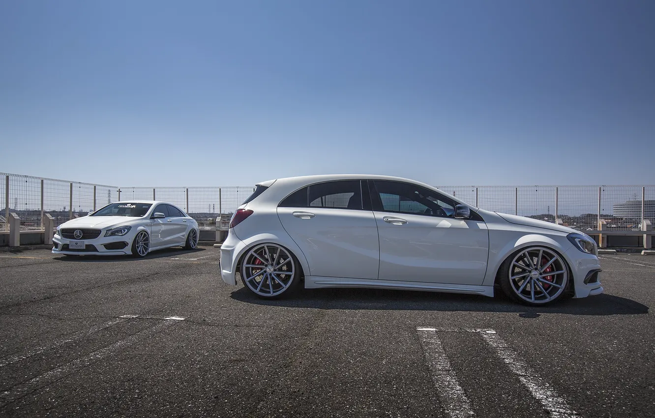 Photo wallpaper Mercedes, Vossen, A-class, CLA