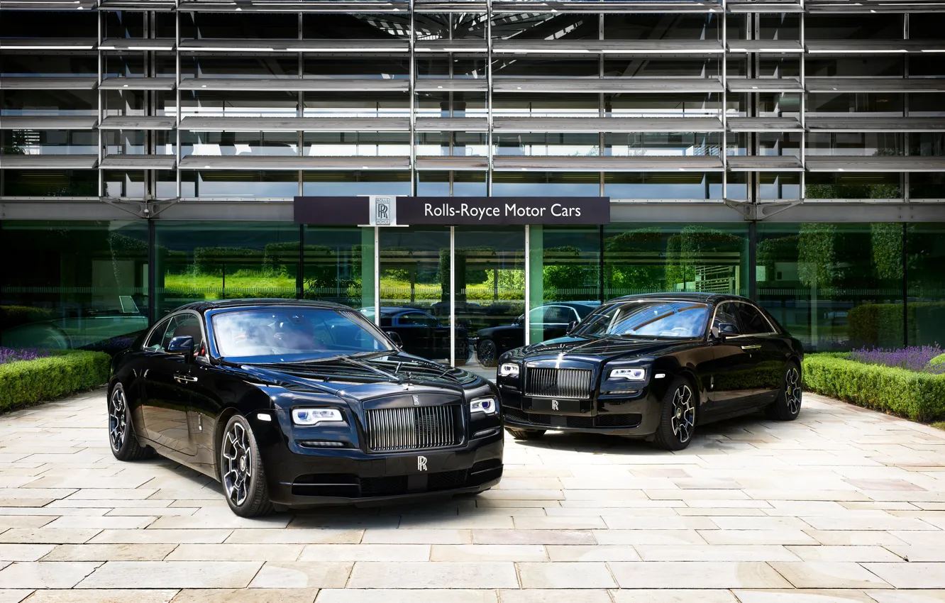 Photo wallpaper auto, black, Rolls-Royce, black, chic, rolls-Royce, metallic