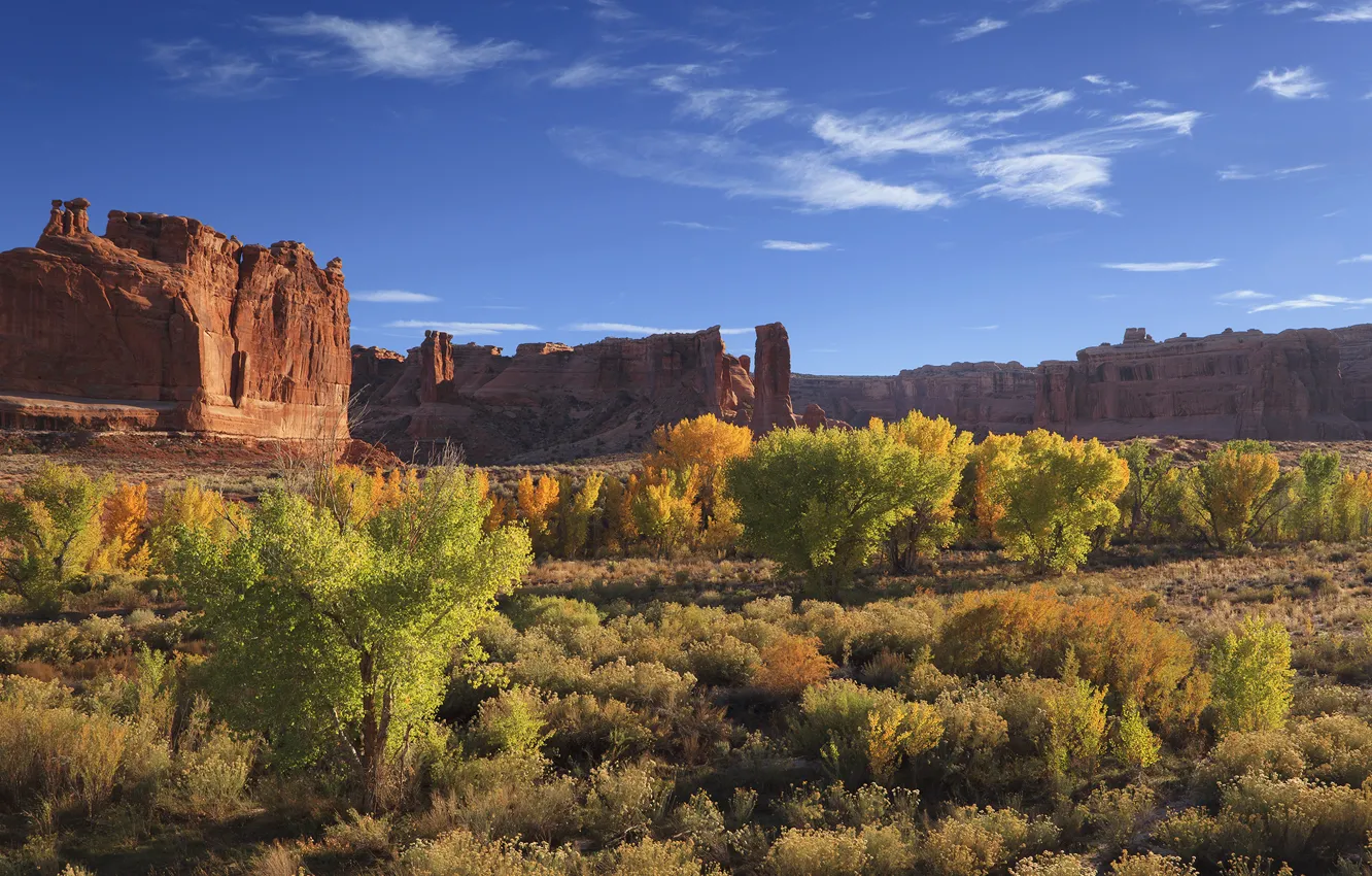 Photo wallpaper nature, rocks, valley, America, outliers