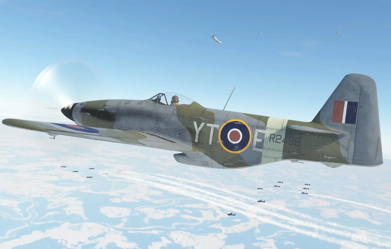 Photo wallpaper Britain, Experimental fighter, Martin-Baker MB5