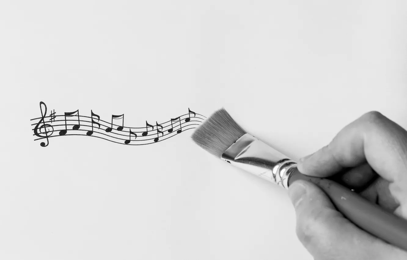 Photo wallpaper notes, background, brush