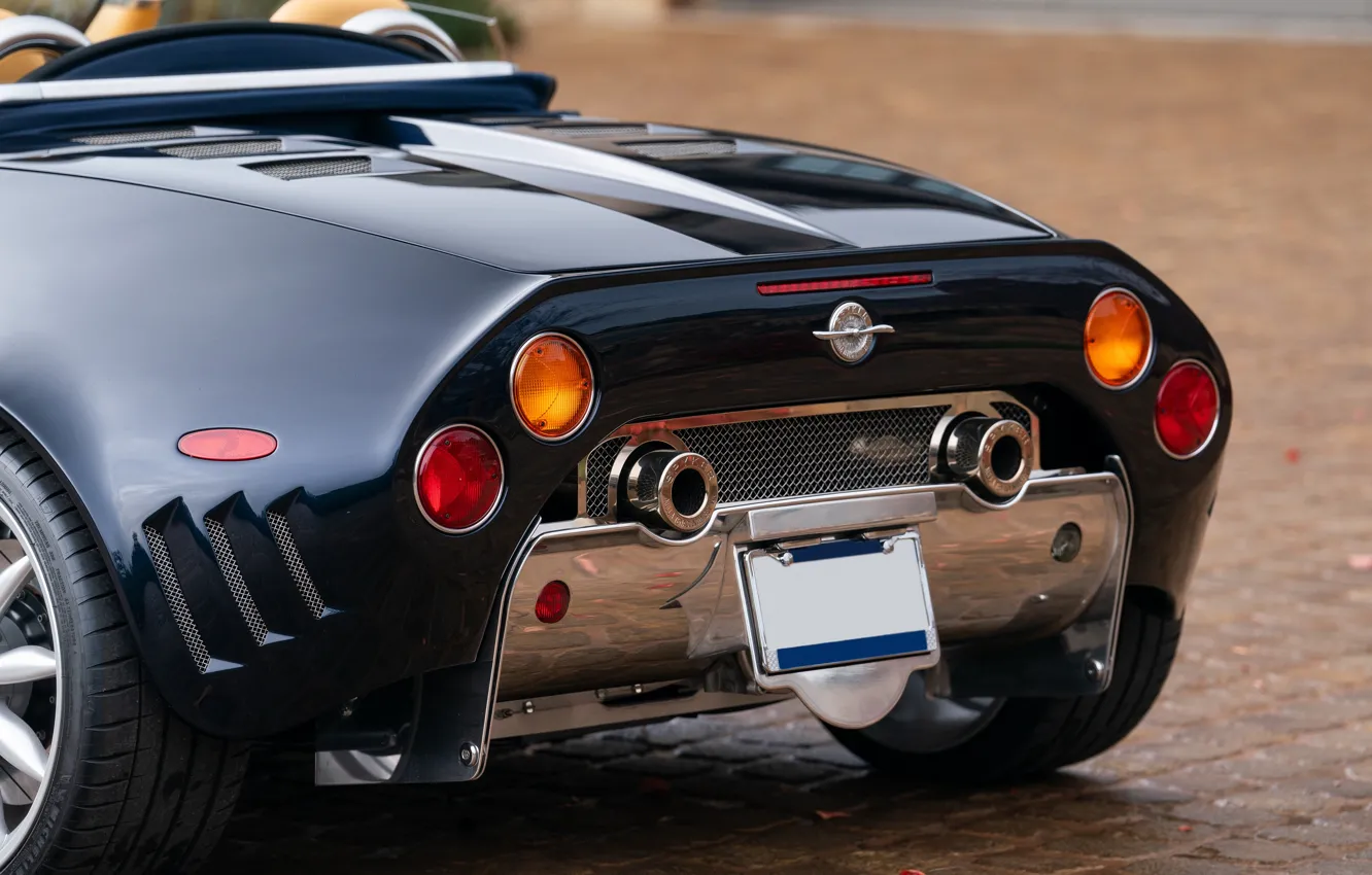 Photo wallpaper close-up, Spyker C8 Spyder, rear, Spyker, C8