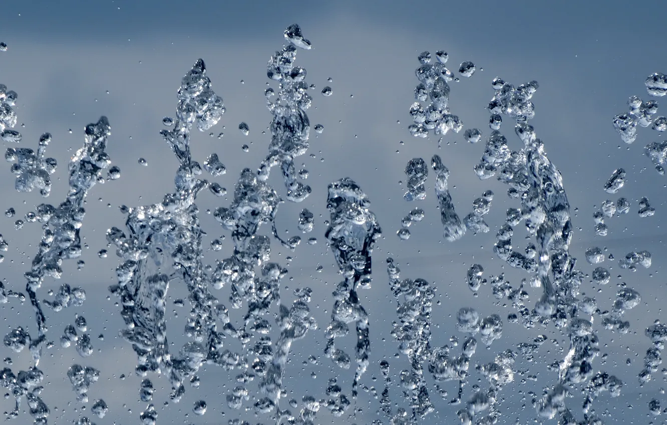 Photo wallpaper water, drops, bursts, texture