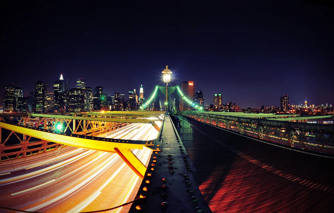 Photo wallpaper New York, Brooklyn bridge, New York, Brooclin Bridge, Dominic Kero Photograhy
