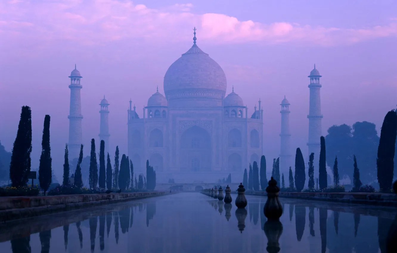 Photo wallpaper river, Taj Mahal, Yamuna, Agra, India