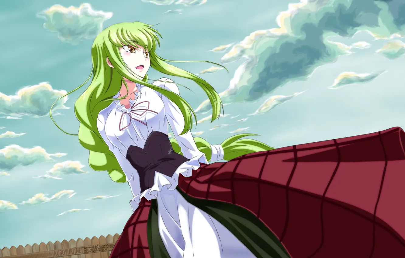 Photo wallpaper girl, background, dress, Code Geass, c.c