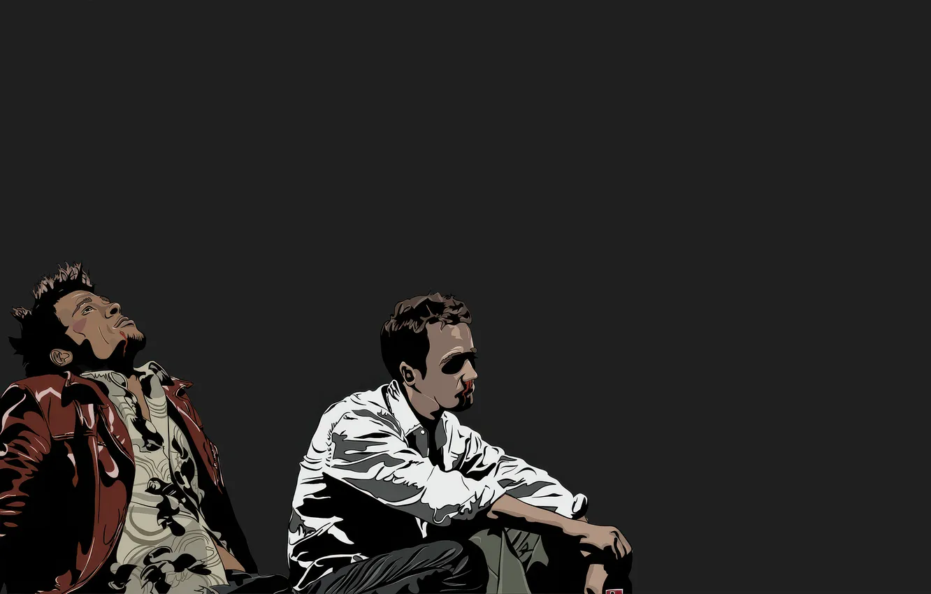 Photo wallpaper Brad Pitt, Fight Club, David Fincher