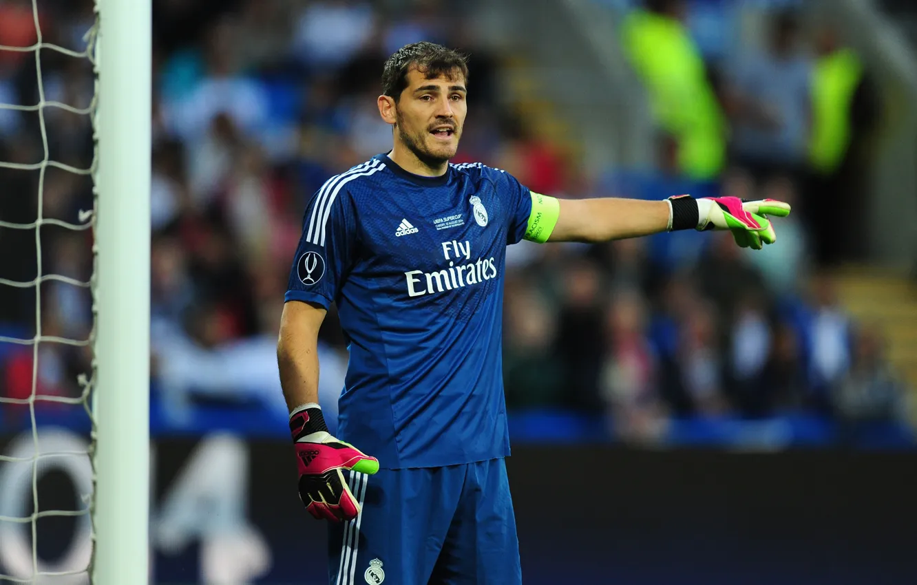 Photo wallpaper football, sport, goalkeeper, Spain, player, football, Real Madrid, Sport