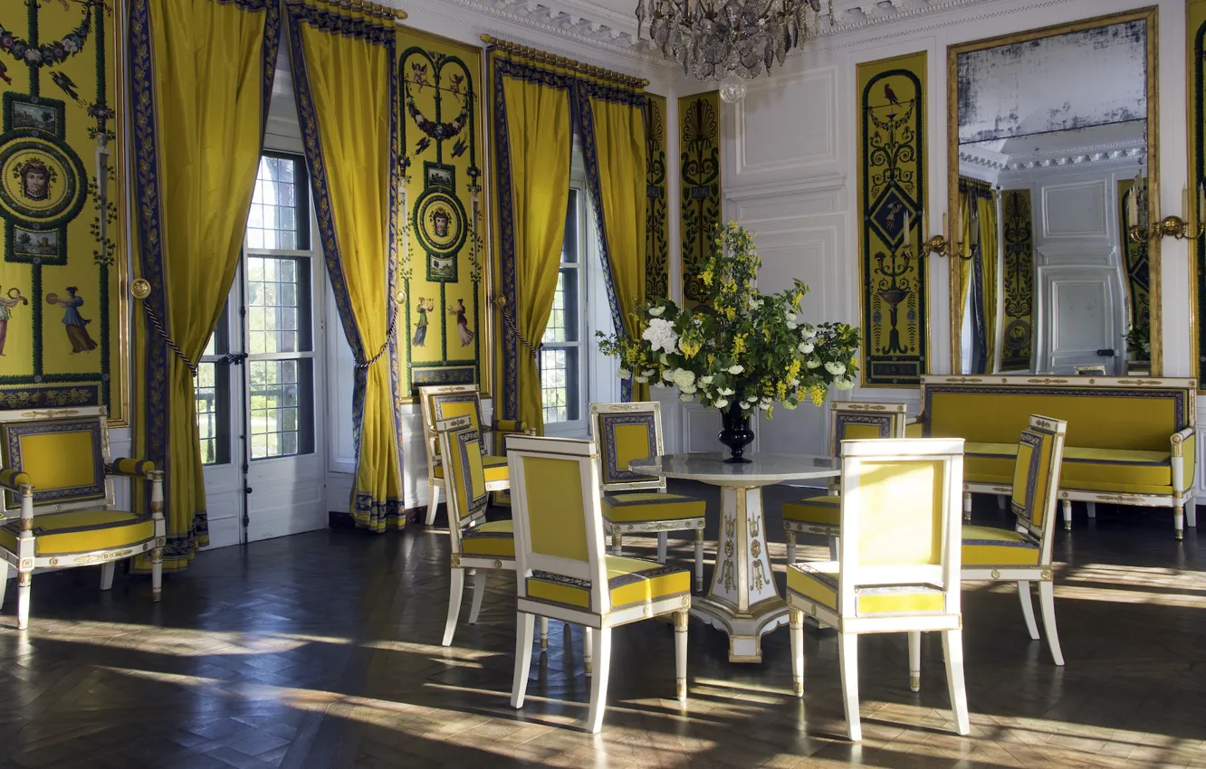 Photo wallpaper design, style, castle, room, France, interior, Versailles, dining room