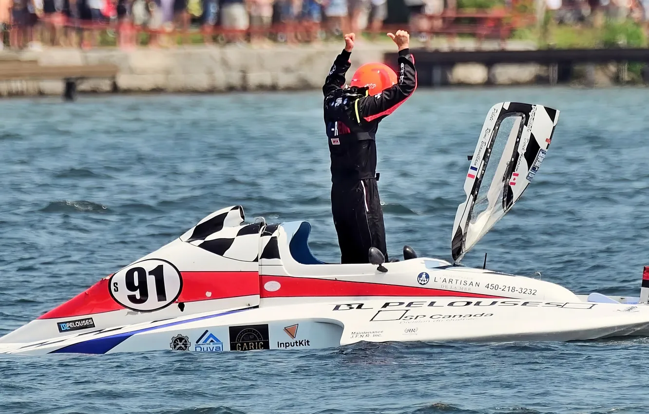 Photo wallpaper race, boat, speed