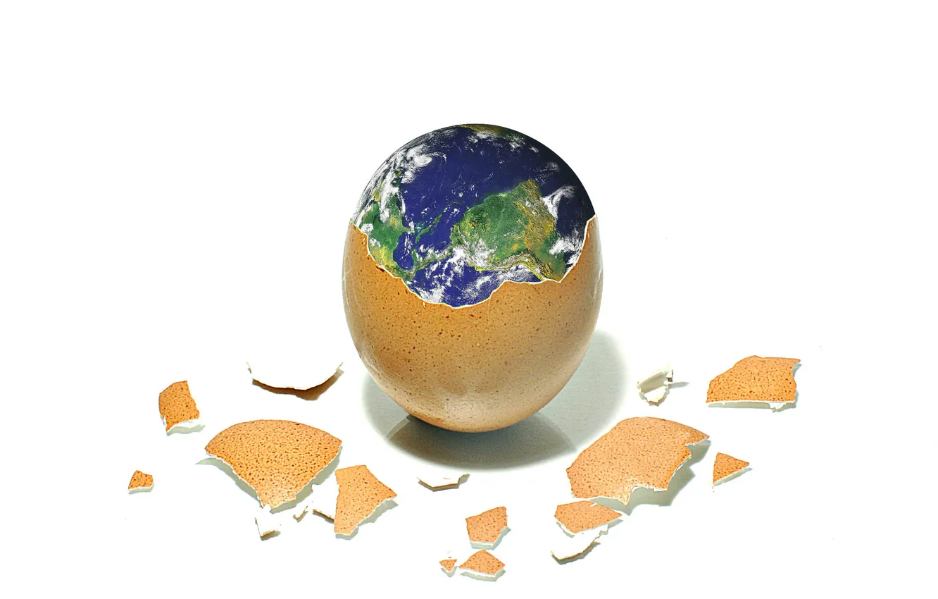 Photo wallpaper background, earth, egg