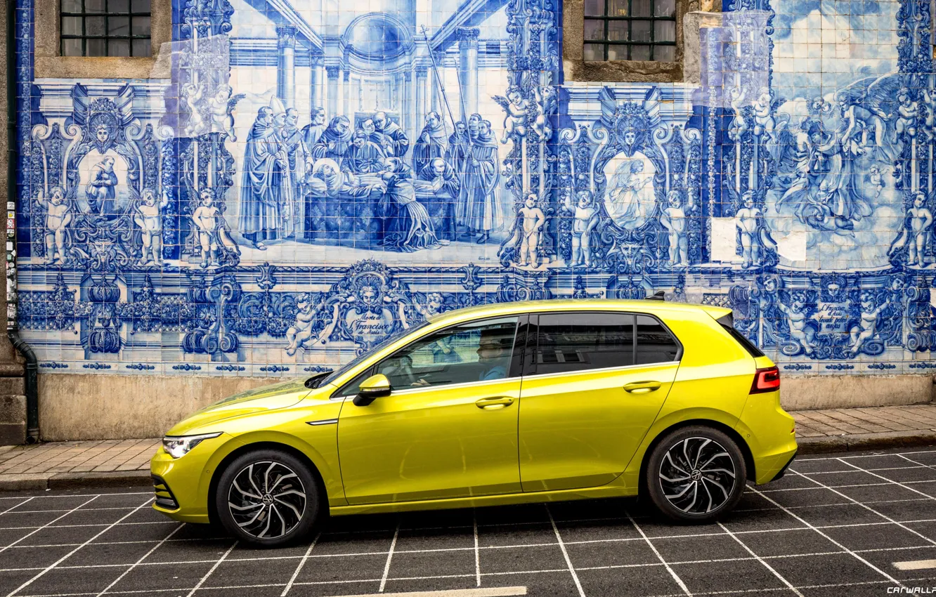 Photo wallpaper Auto, Volkswagen-Golf-Style-2020-3840x2160-023, Hatchback