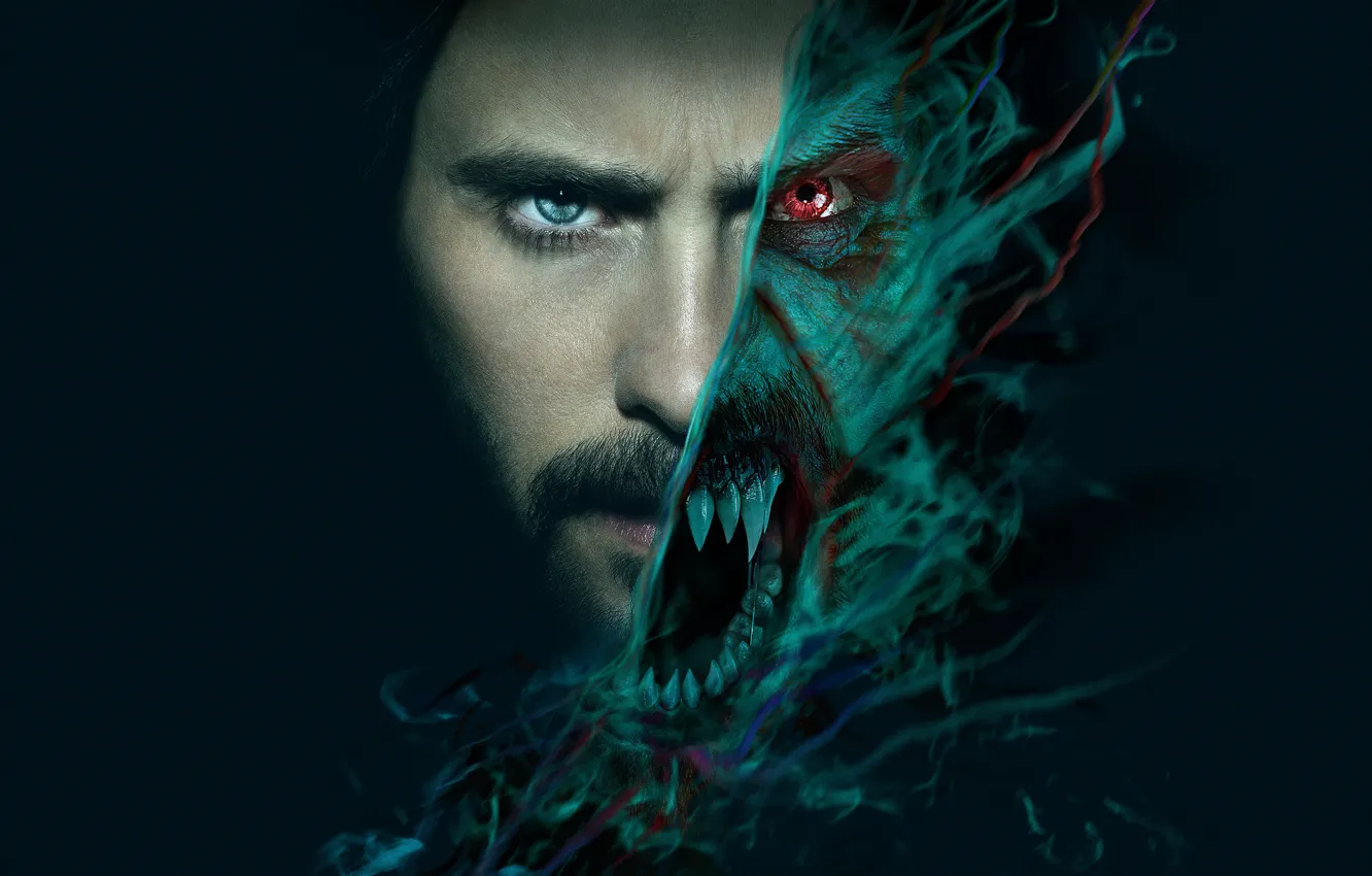 Photo wallpaper Action, Red Eyes, Michael, Jared Leto, Vampire, Horror, SONY, EXCLUSIVE