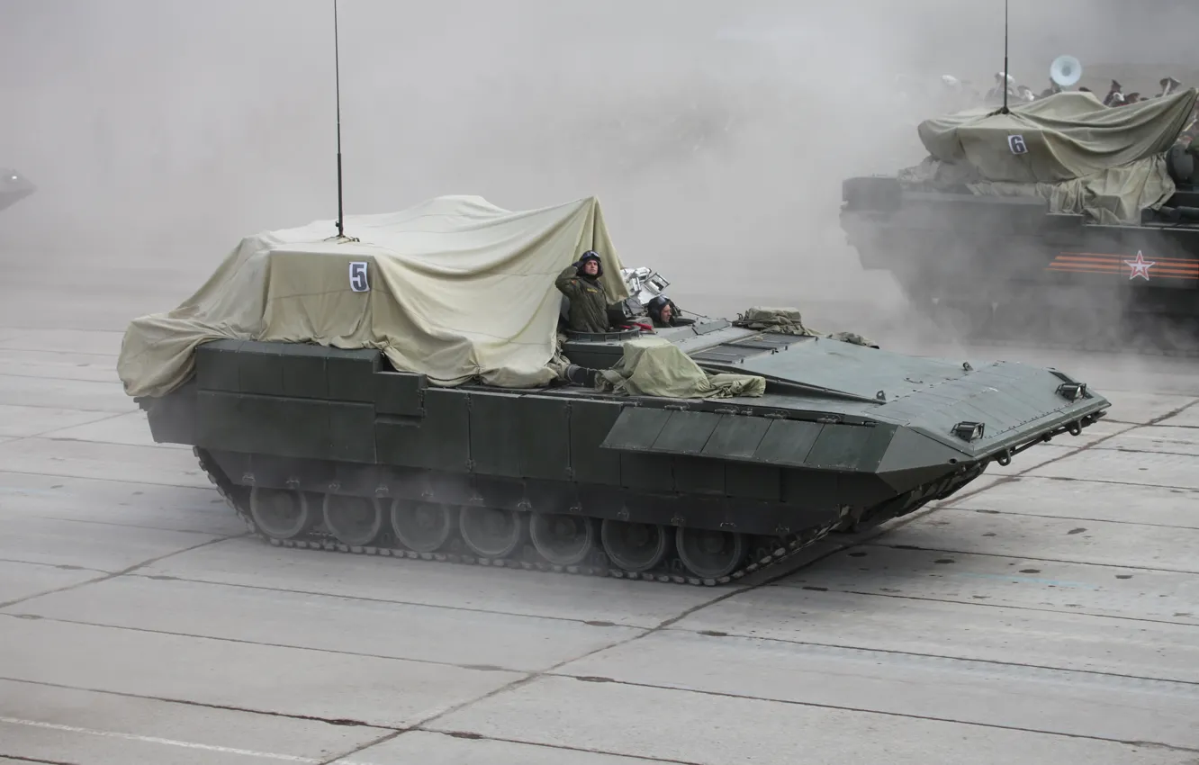 Photo wallpaper armor, war machine, heavy, infantry T-15