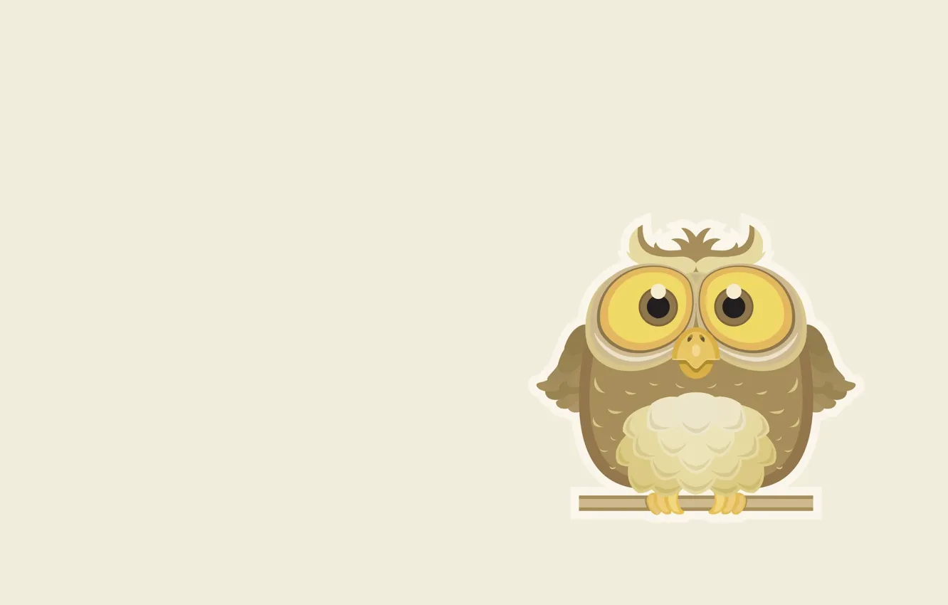 Photo wallpaper owl, art, children's, owl