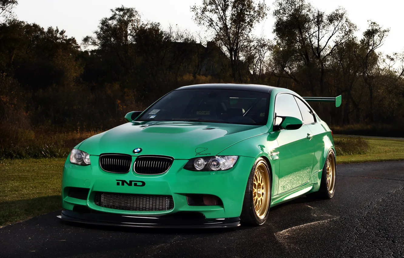 Photo wallpaper trees, tuning, bmw, BMW, coupe, supercar, tuning, coupe