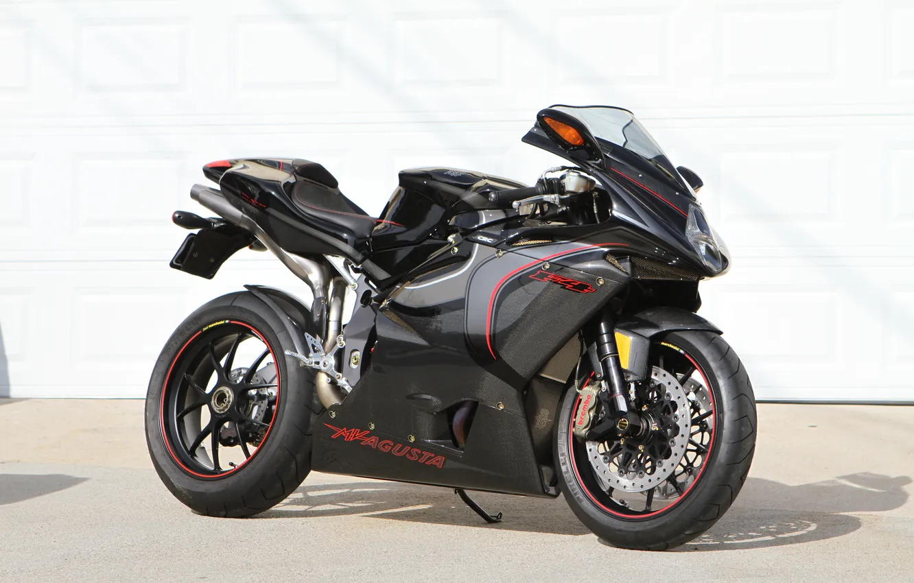 Photo wallpaper black, shadow, motorcycle, black, bike, MV Agusta, mV Agusta, supersport