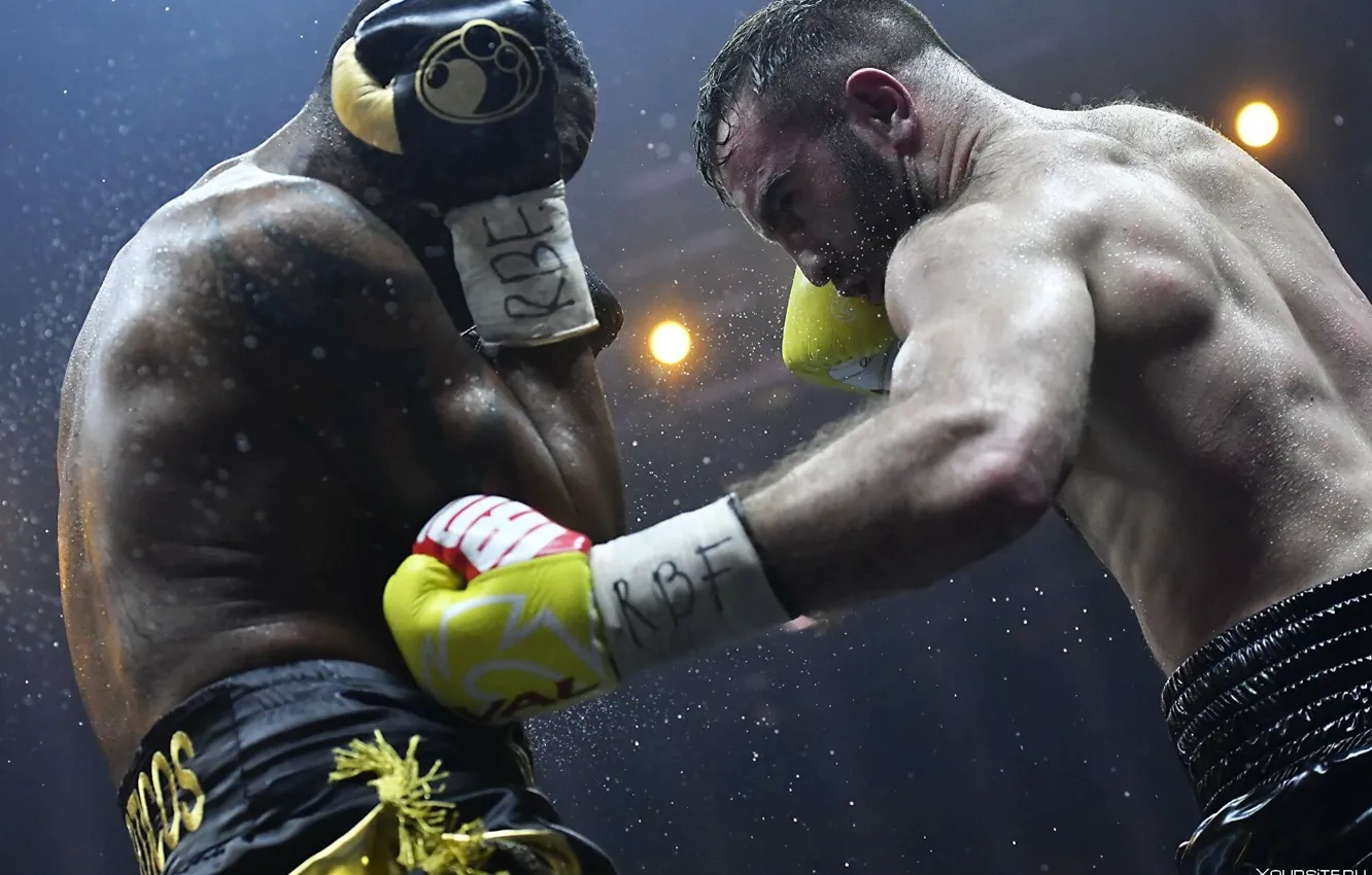 Photo wallpaper Boxing, boxing, Murat Gassiev, Murat Gassiev, Yuniel Dorticós