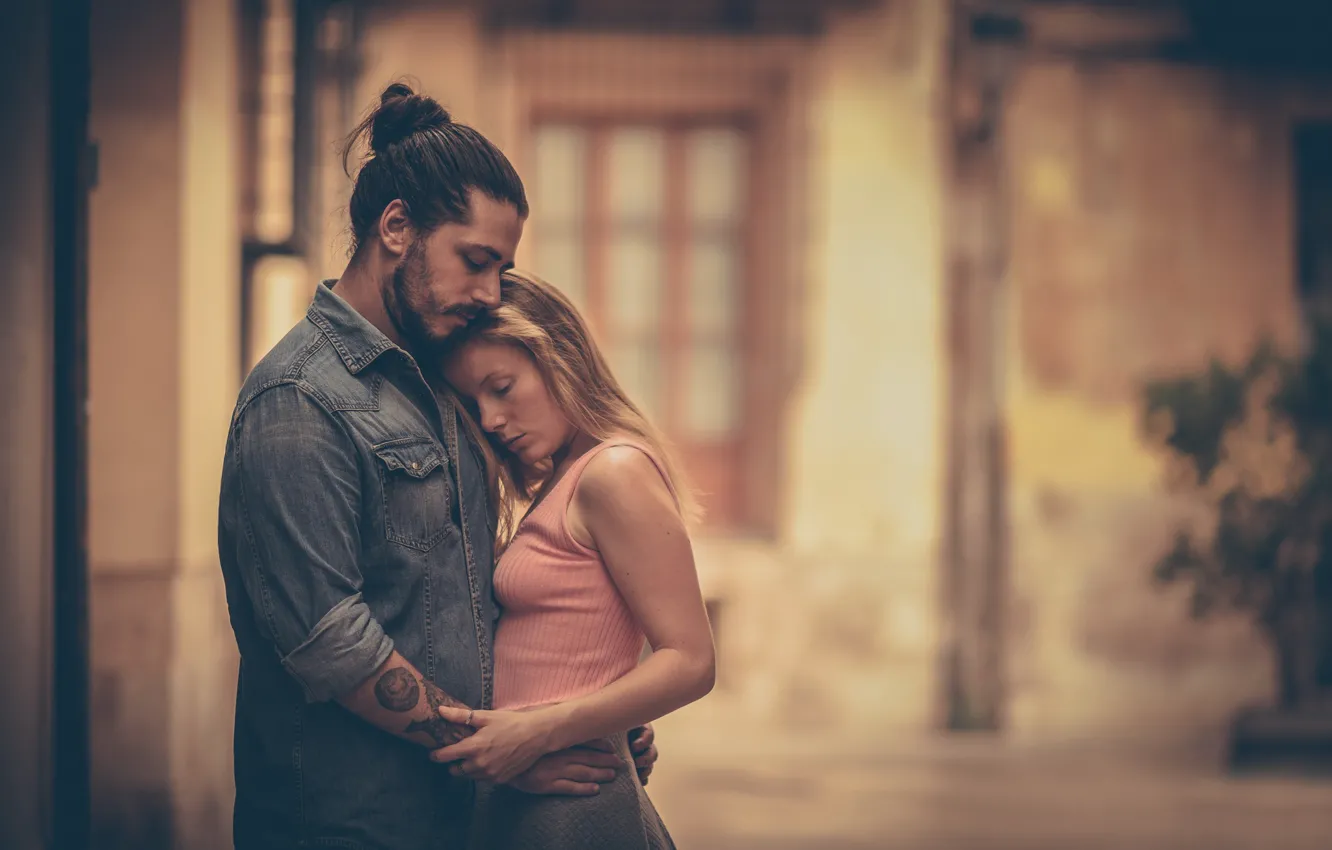 Photo wallpaper girl, love, pair, guy, Only You