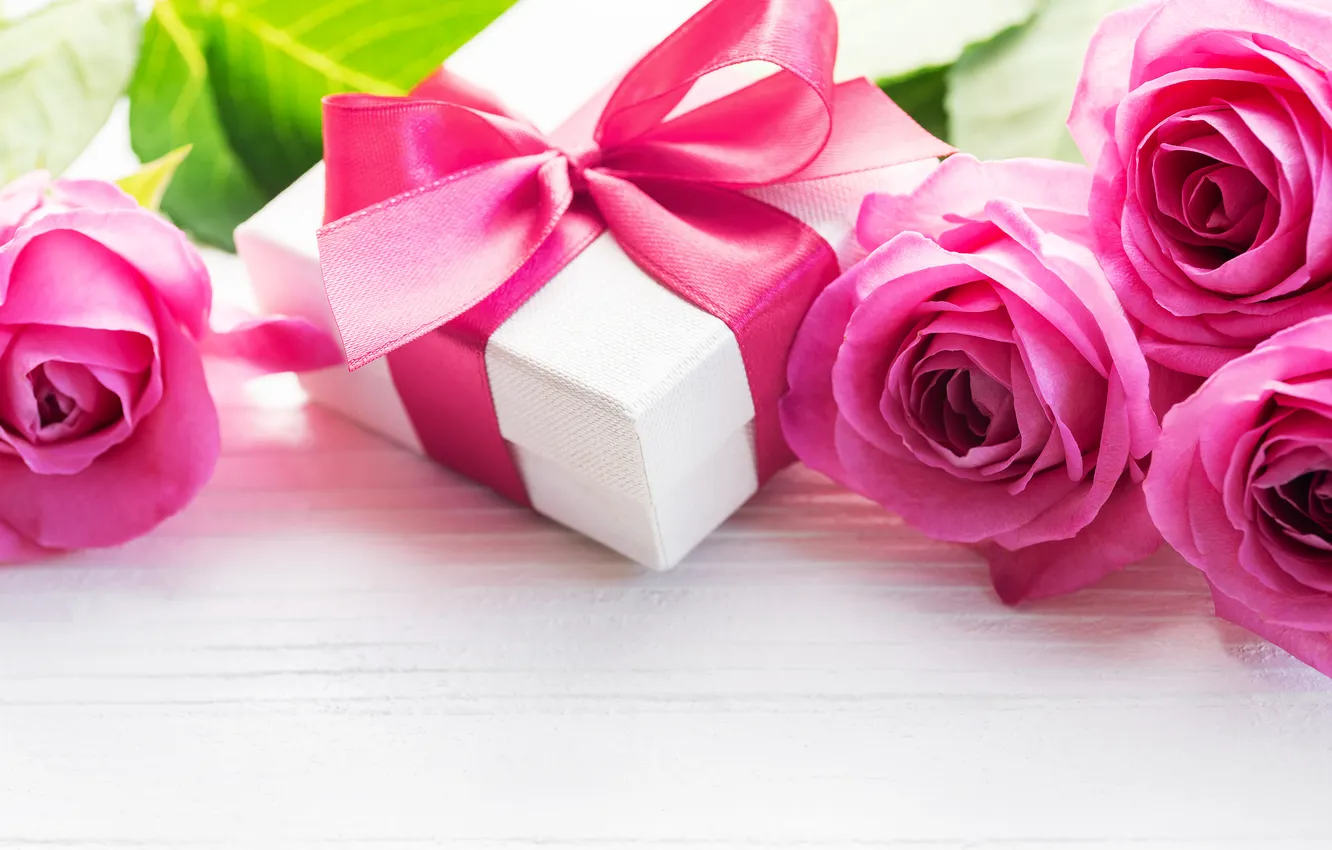 Photo wallpaper love, flowers, gift, romance, heart, roses, bouquet, love