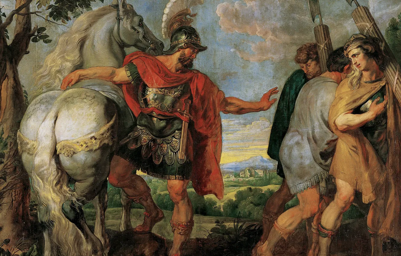 Photo wallpaper picture, Peter Paul Rubens, mythology, Pieter Paul Rubens, Decius Mus Sends the Lictors His Titus …