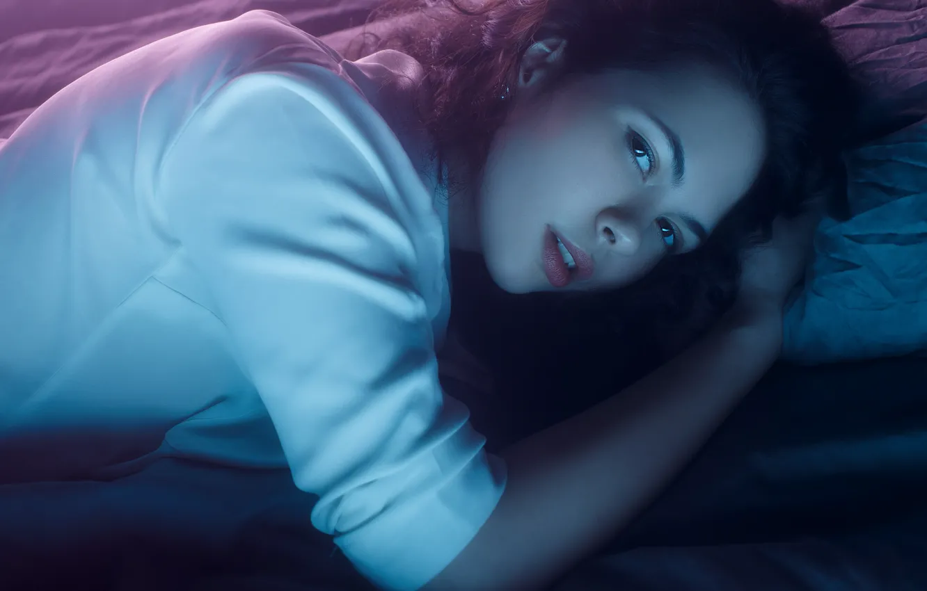 Photo wallpaper look, girl, face, Sergey Sorokin