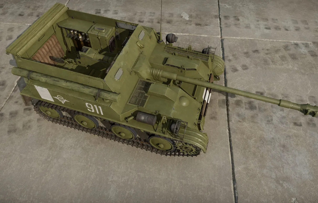 Photo wallpaper USSR, self-propelled artillery, airborne, ACS-57