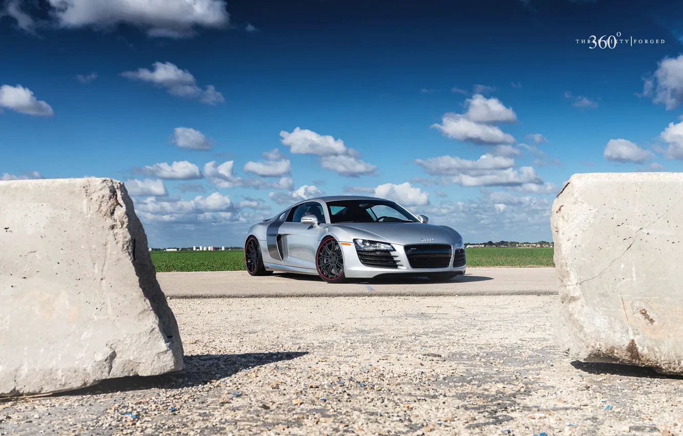 Photo wallpaper Audi, Audi R8, 360forged
