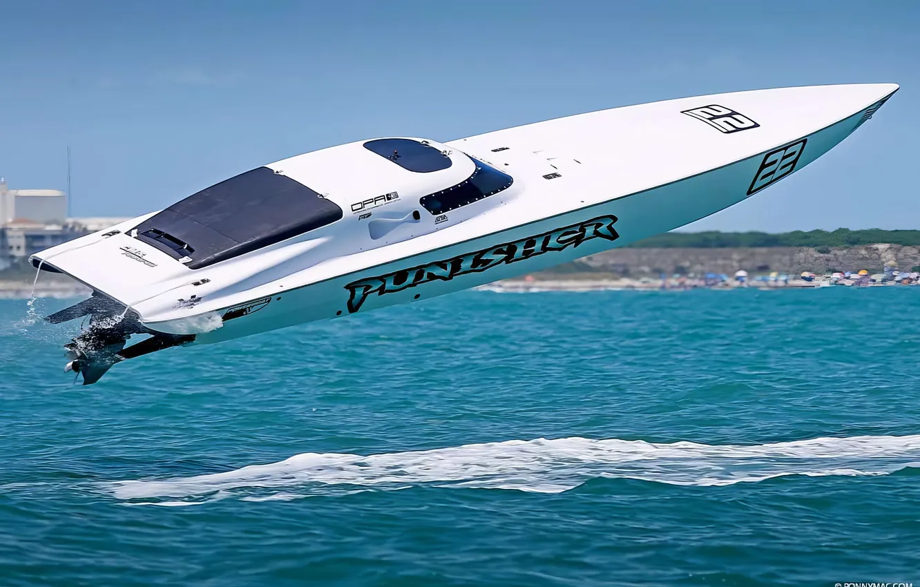 Photo wallpaper race, boat, speed