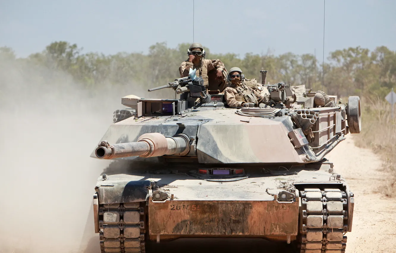 Photo wallpaper tank, M1A1, armor, Abrams, Abrams