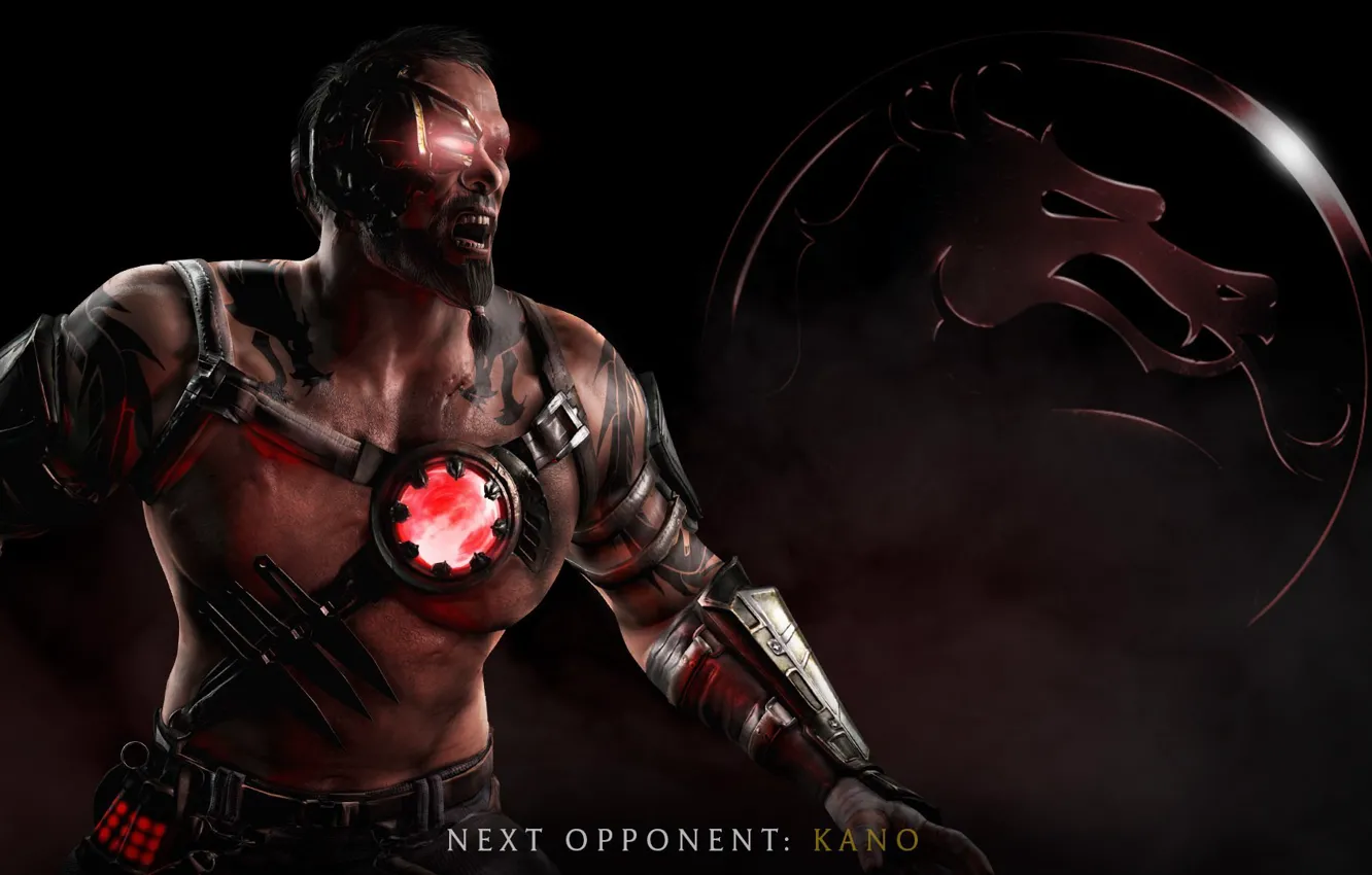 Photo wallpaper Kano, Mortal Kombat X, Mortal Kombat 10, Kano