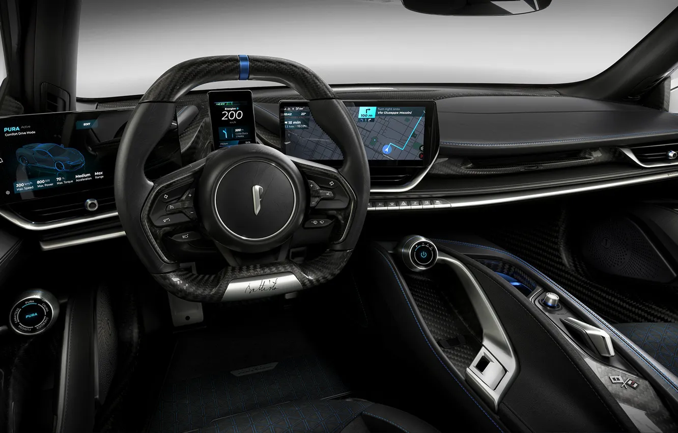 Photo wallpaper design, technology, the interior of the car, Pininfarina, electric car, Baptist Anniversary