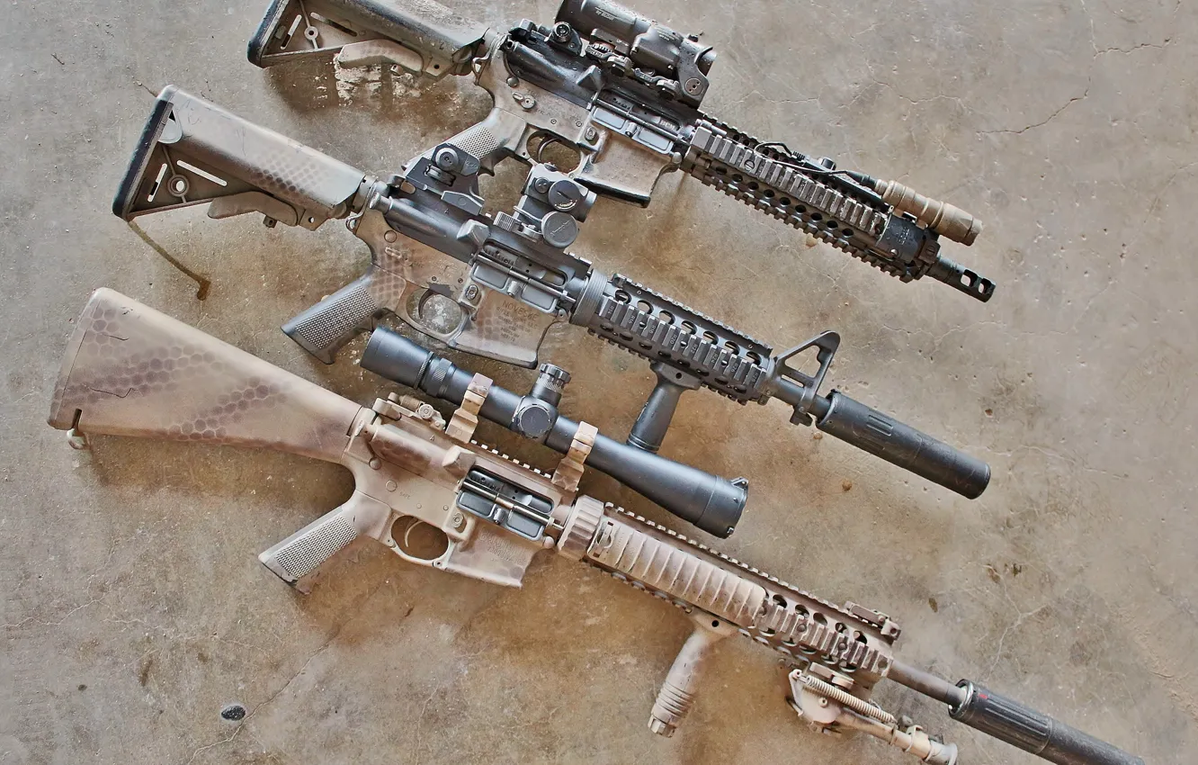 Wallpaper weapons, rifle, AR-15, assault for mobile and desktop ...