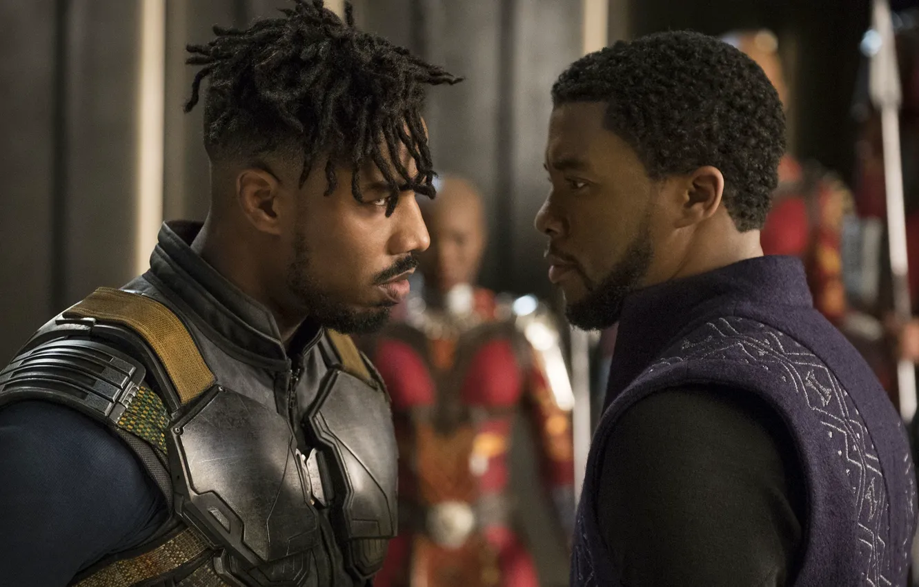 Photo wallpaper cinema, armor, man, movie, film, king, You Challa, Black Panther