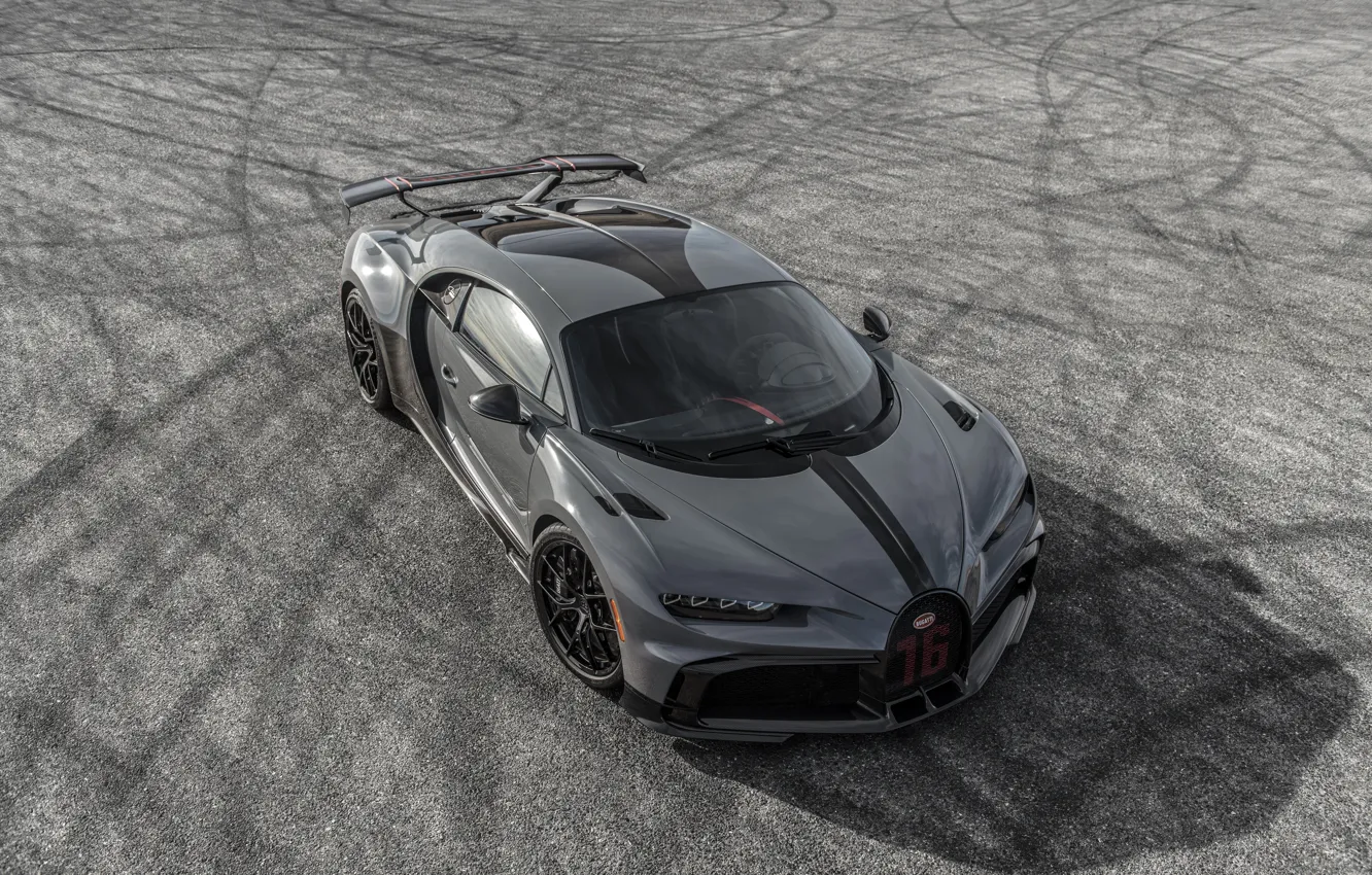 Photo wallpaper Bugatti, Grey, Super, Sport, Chiron