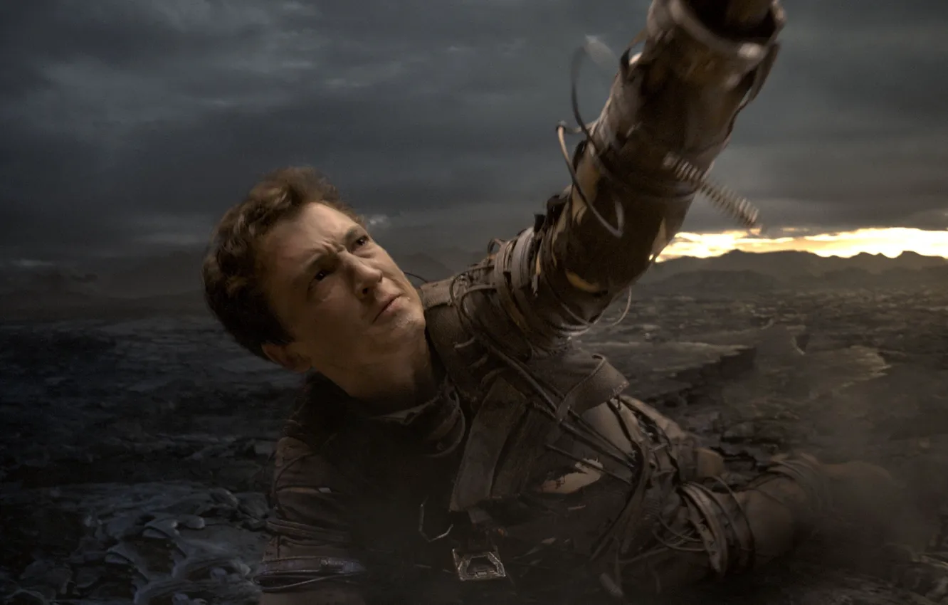 Photo wallpaper cinema, space, rock, sky, actor, dust, man, Marvel